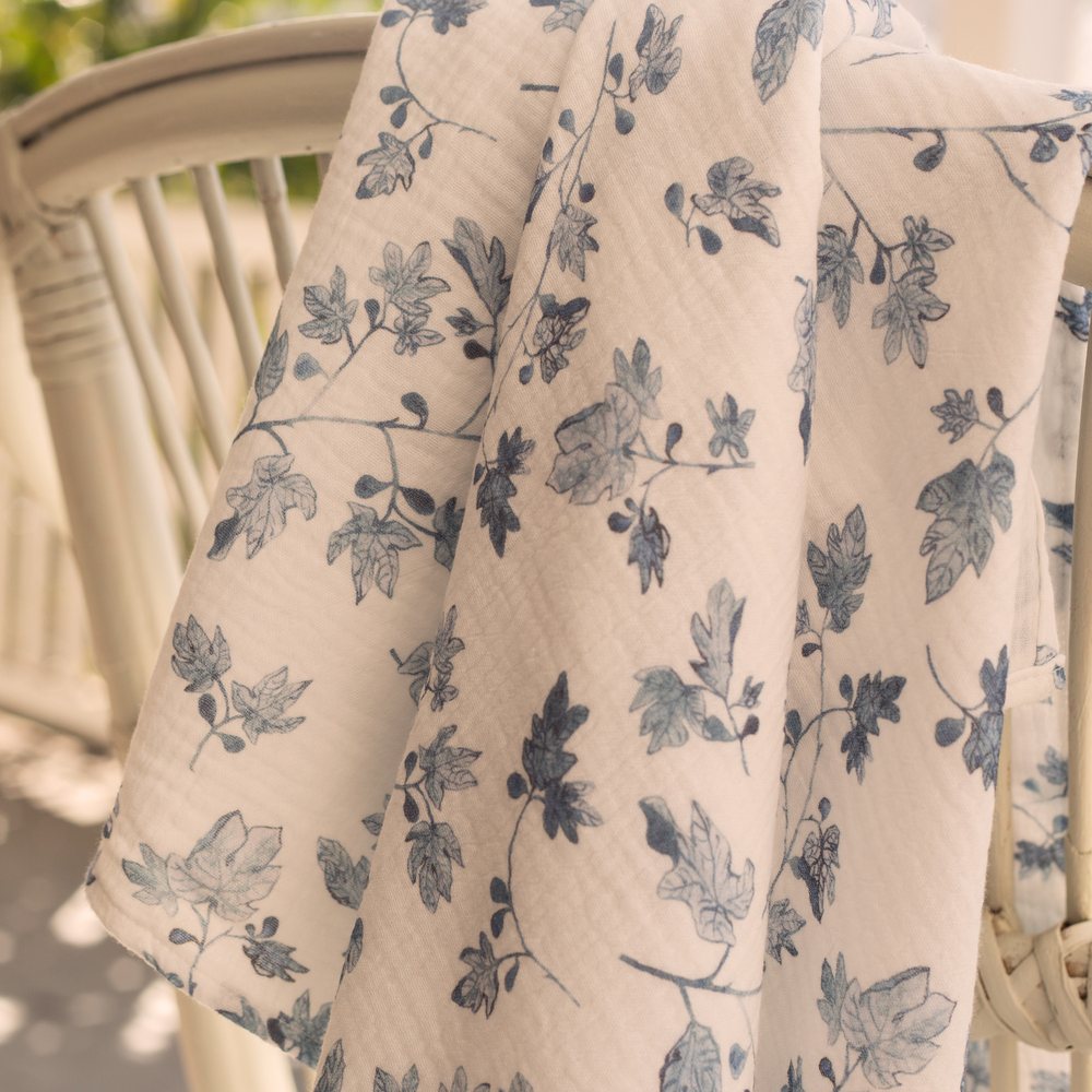 Fig muslin over a cane chair
